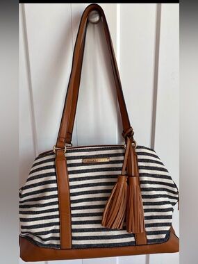 Poppy & Peonies Nautical Tote Bag